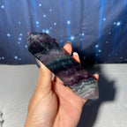Rainbow Fluorite DT | 5 3/4" long | 428 grams | Damage Discount | banded Fluorite DT