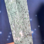 large Moss Agate DT | 7 1/8" long | 286 grams | gorgeous Moss Agate DT | double terminated | green Moss Agate DT