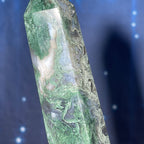 large Moss Agate DT | 7 1/8" long | 286 grams | gorgeous Moss Agate DT | double terminated | green Moss Agate DT