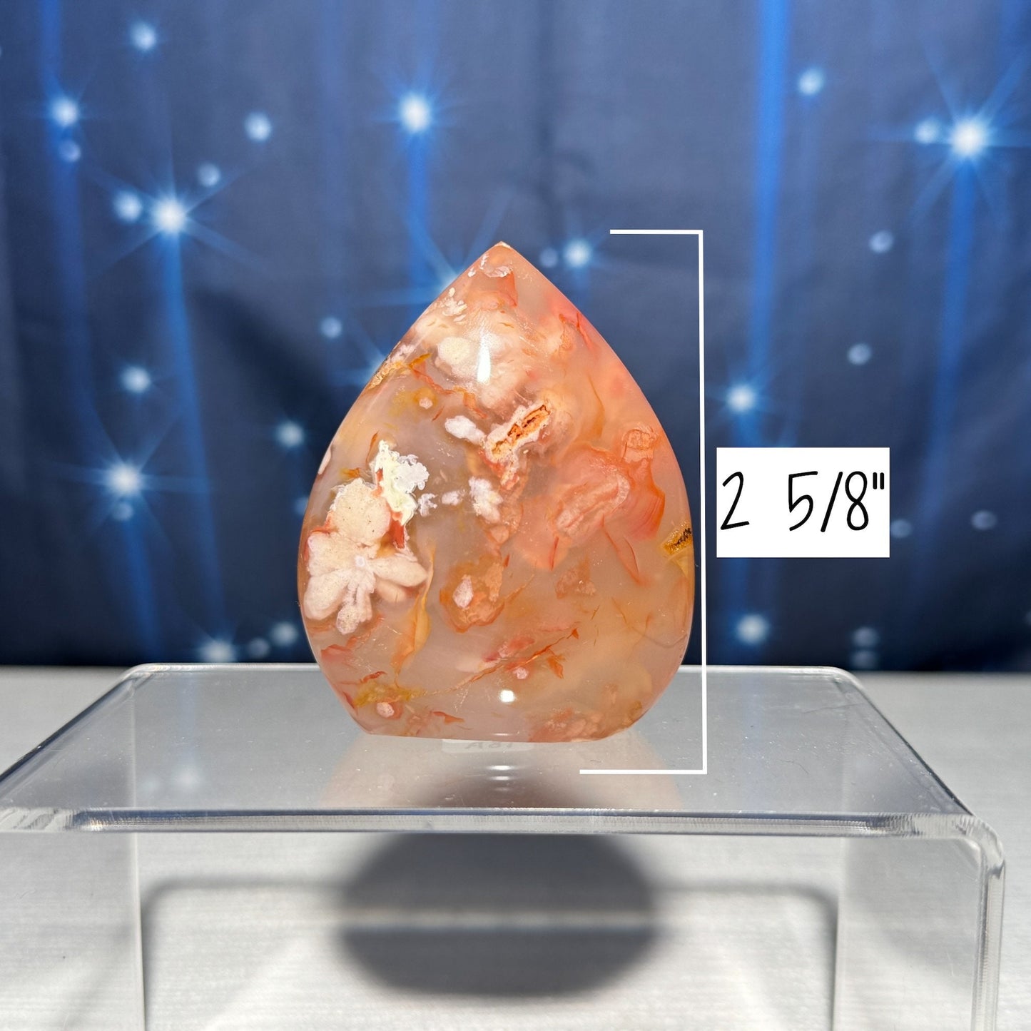 Flower Agate free form | 2 5/8" tall | 118 grams | gorgeous Flower Agate flame | red Flower Agate | pink Flower Agate | Tucson find
