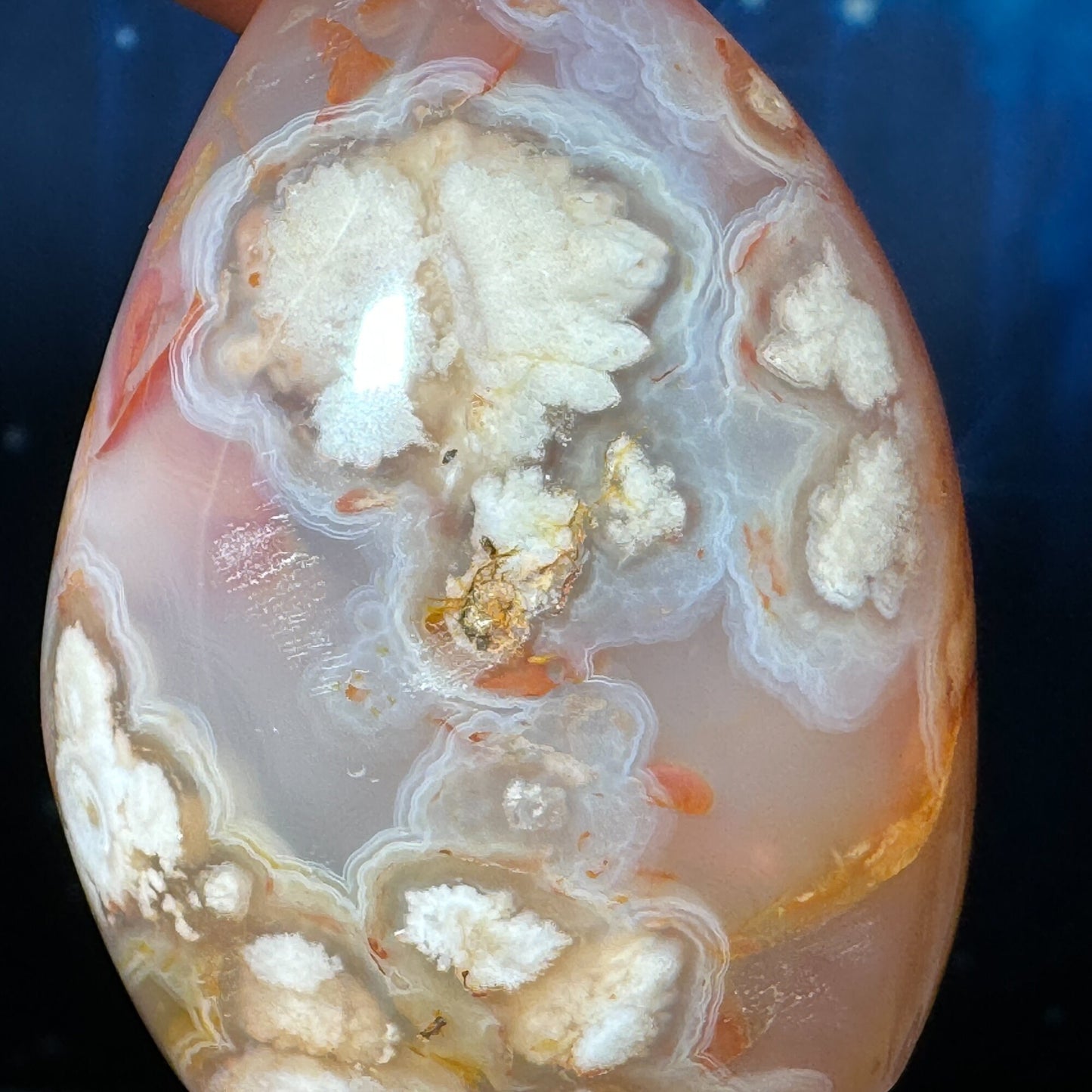Flower Agate free form | 2 1/2" tall | 144 grams | gorgeous Flower Agate flame | red Flower Agate | pink Flower Agate | Tucson find