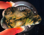Moss Agate cloud | 3 3/8” long | 88 grams | NOT self-standing