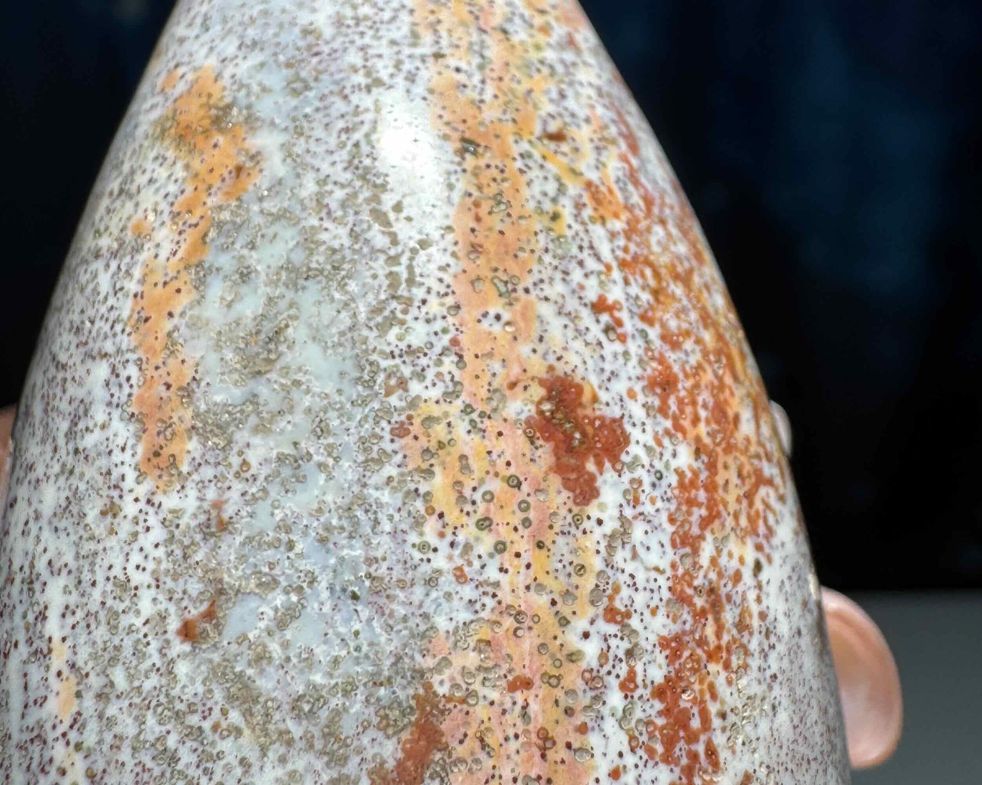 Sea Jasper mushroom carving | 4 1/8" tall | 207 grams