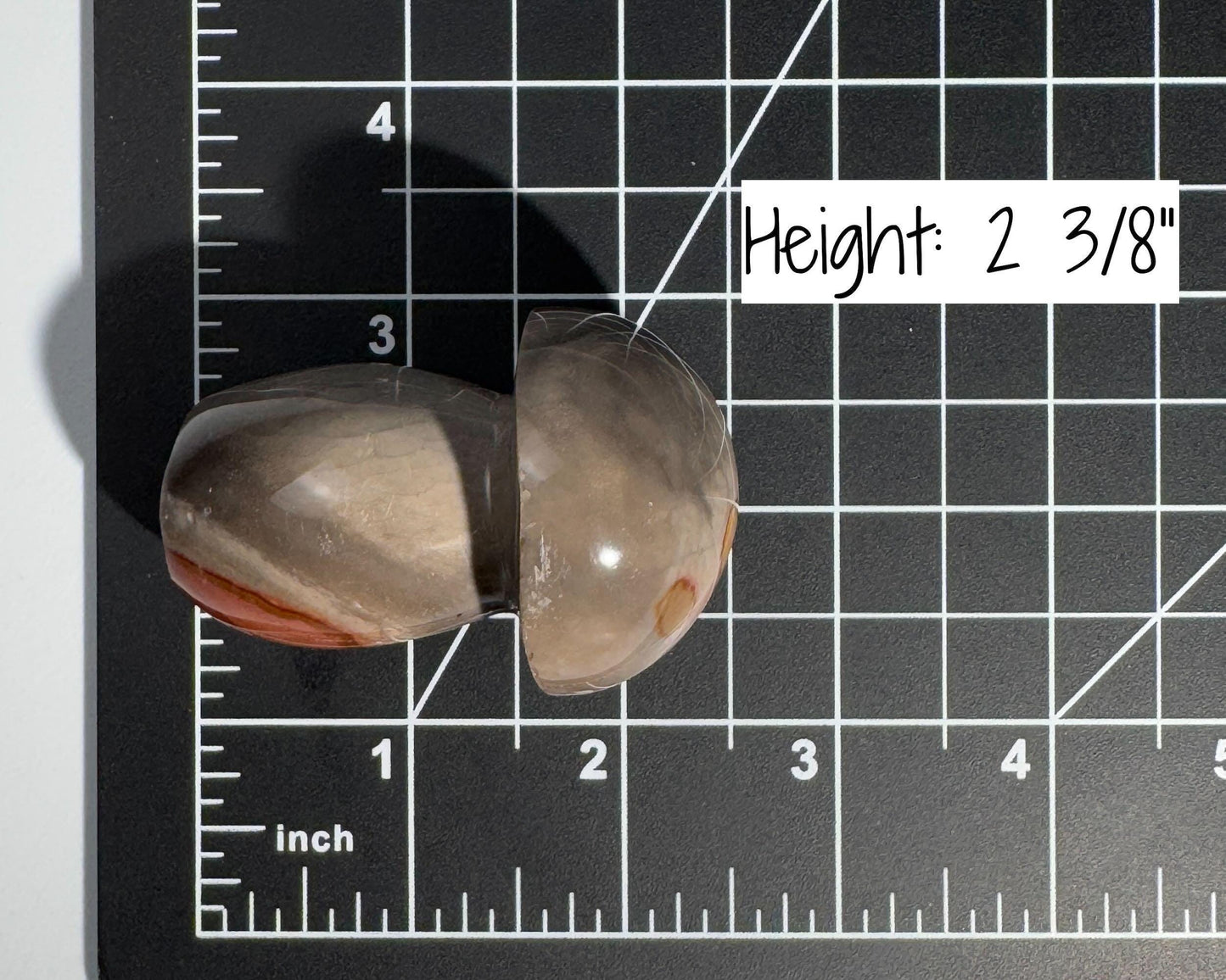 Polychrome Jasper mushroom | 2 3/8" tall | 116 grams | Damage Discount | Desert Jasper