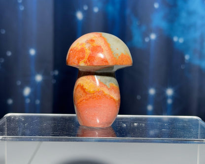 Polychrome Jasper mushroom | 2 3/8" tall | 119 grams | Desert Jasper | Damage Discount