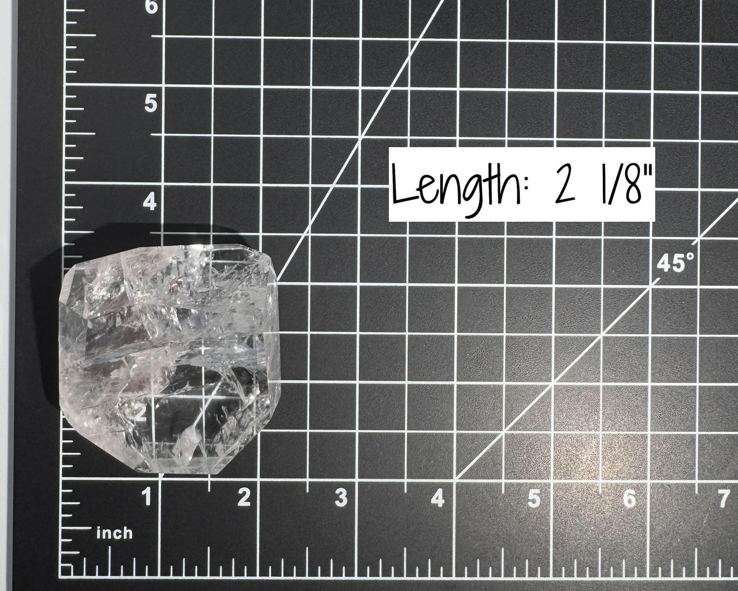 Clear Quartz free form | 2 1/8" long = 128 grams | lots of gorgeous rainbows