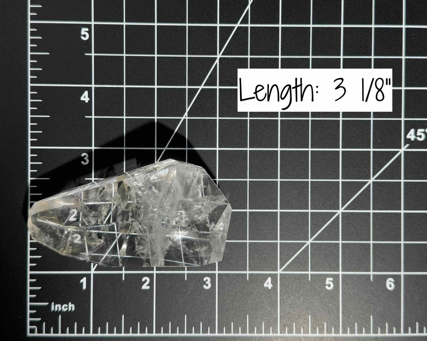 Clear Quartz free form | 3 1/8" long | 130 grams | lots of gorgeous rainbows