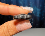 mini Hematite Turtle pendant or charm | 1" long | 11 grams | with a drilled hole