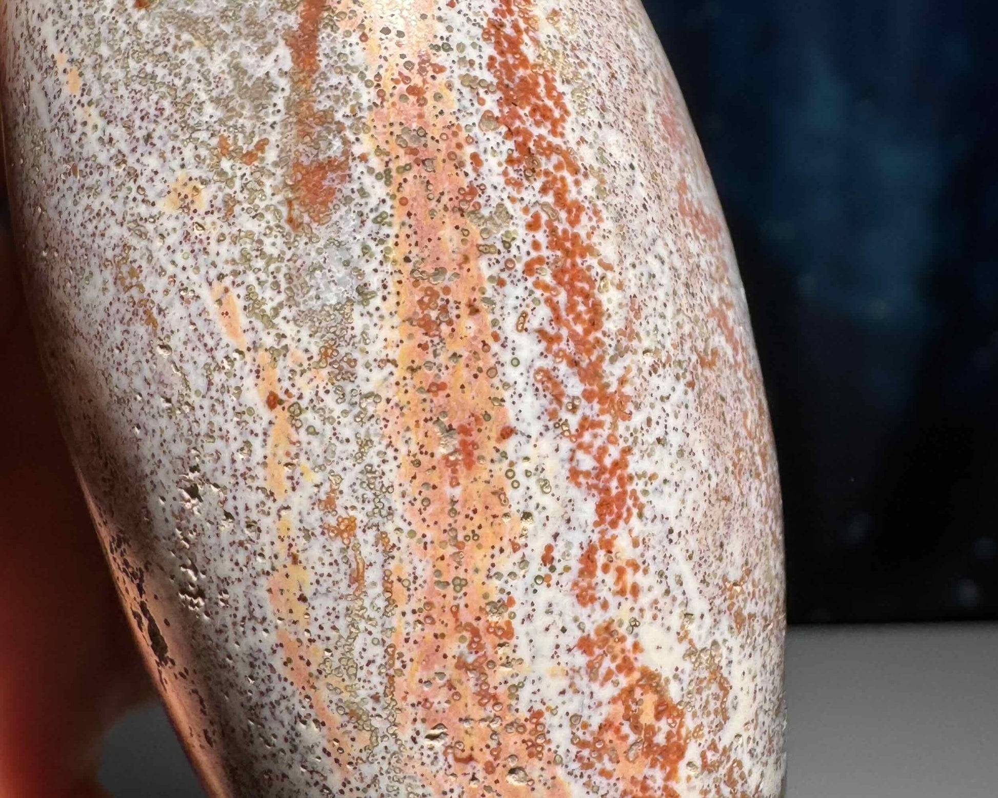 Sea Jasper mushroom carving | 4 1/8" tall | 207 grams