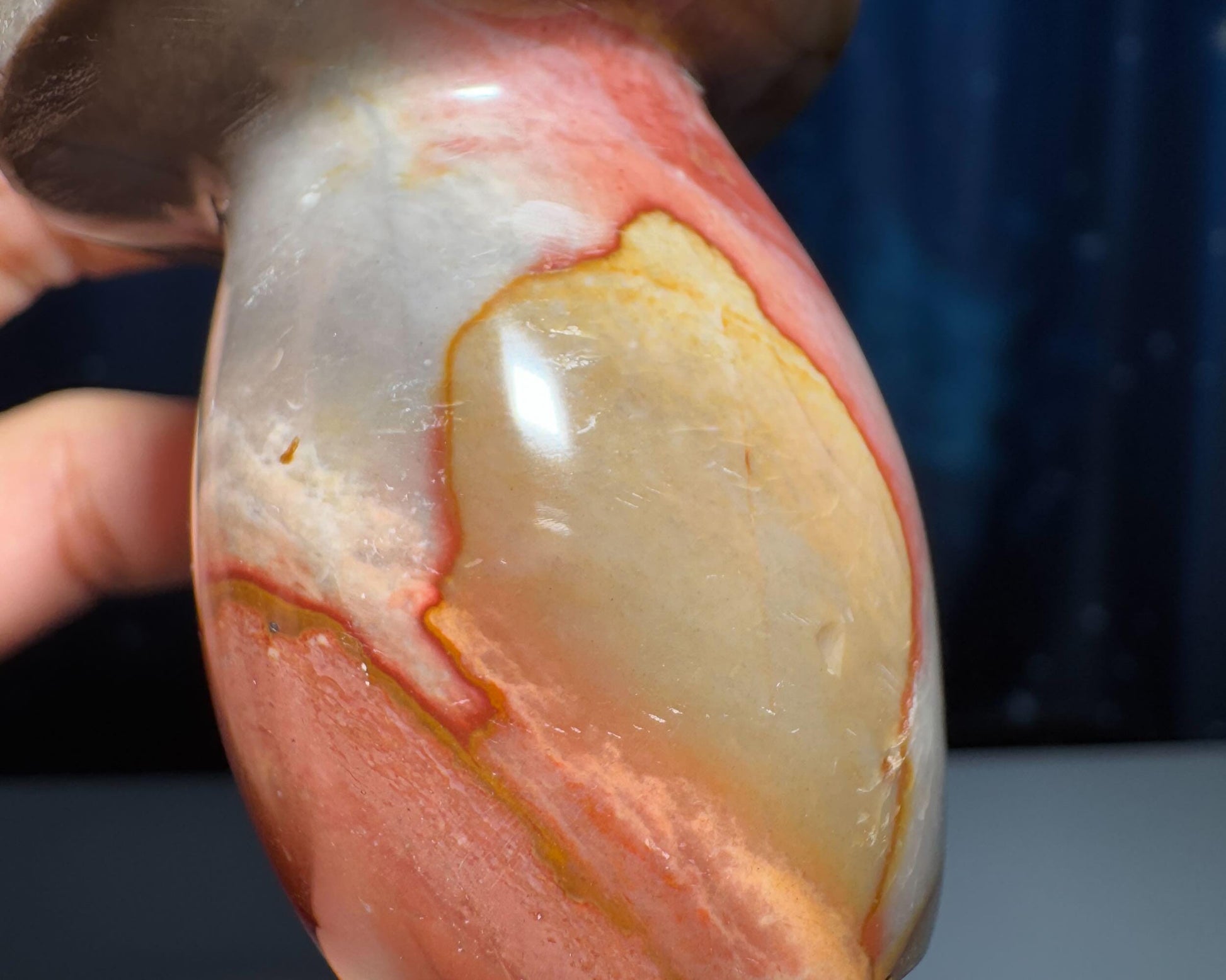 Polychrome Jasper mushroom | 2 3/8" tall | 116 grams | Damage Discount | Desert Jasper