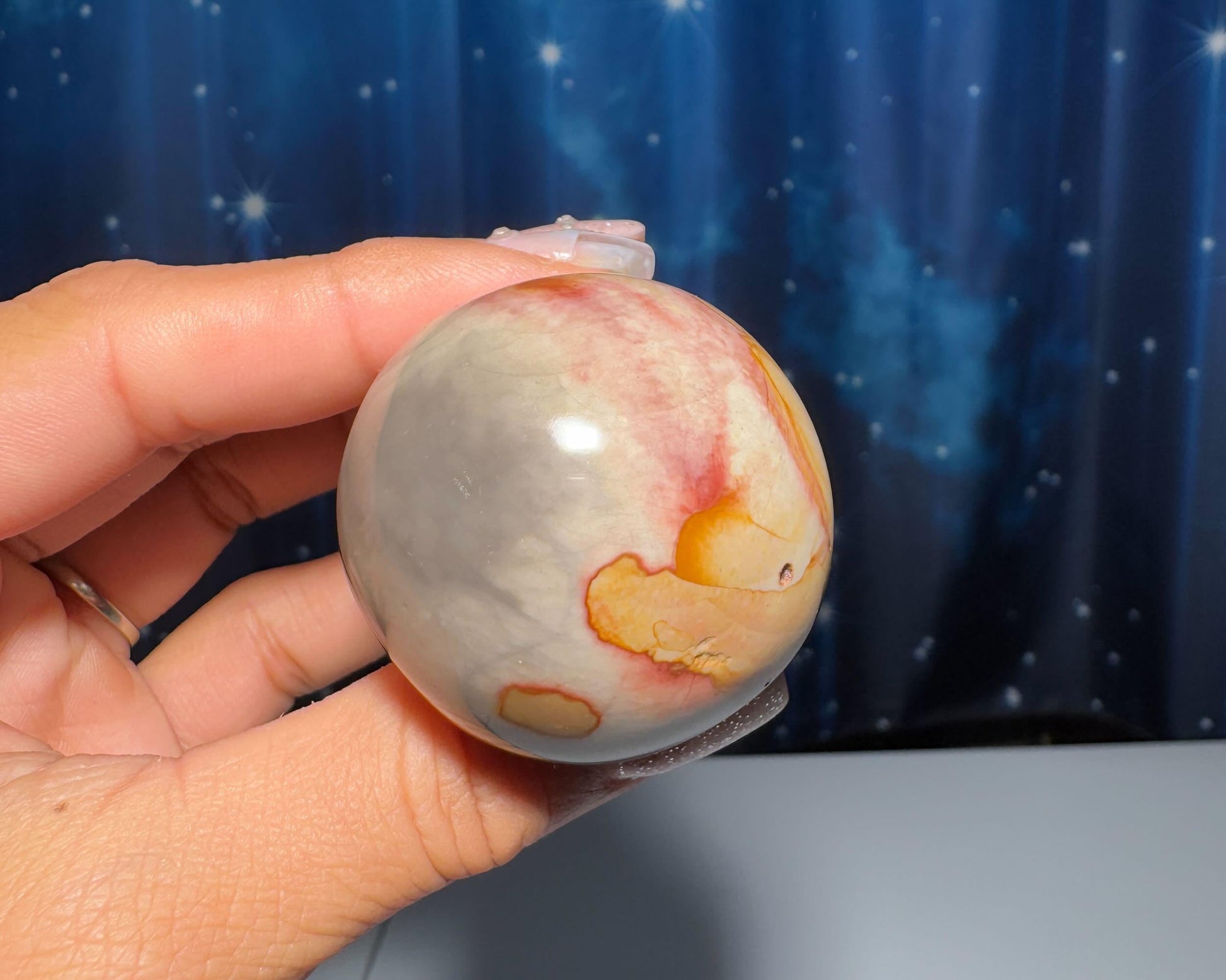 Polychrome Jasper mushroom | 2 3/8" tall | 116 grams | Damage Discount | Desert Jasper