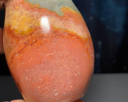 Polychrome Jasper mushroom | 2 3/8" tall | 119 grams | Desert Jasper | Damage Discount