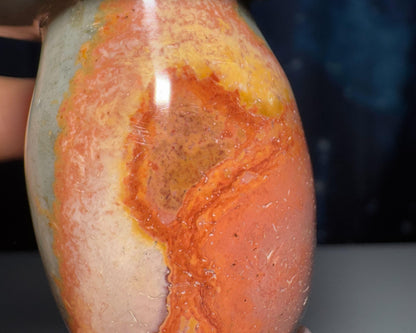 Polychrome Jasper mushroom | 2 3/8" tall | 119 grams | Desert Jasper | Damage Discount