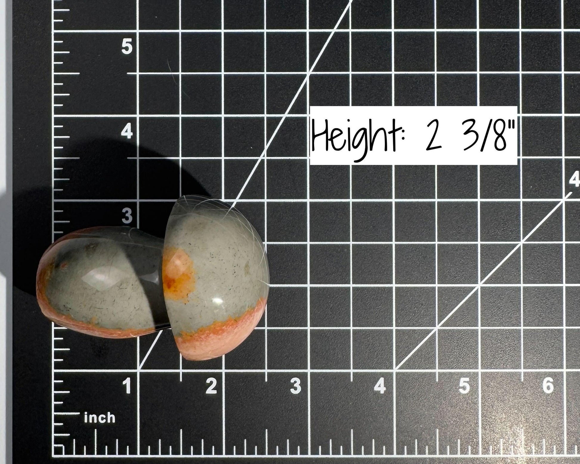 Polychrome Jasper mushroom | 2 3/8" tall | 119 grams | Desert Jasper | Damage Discount