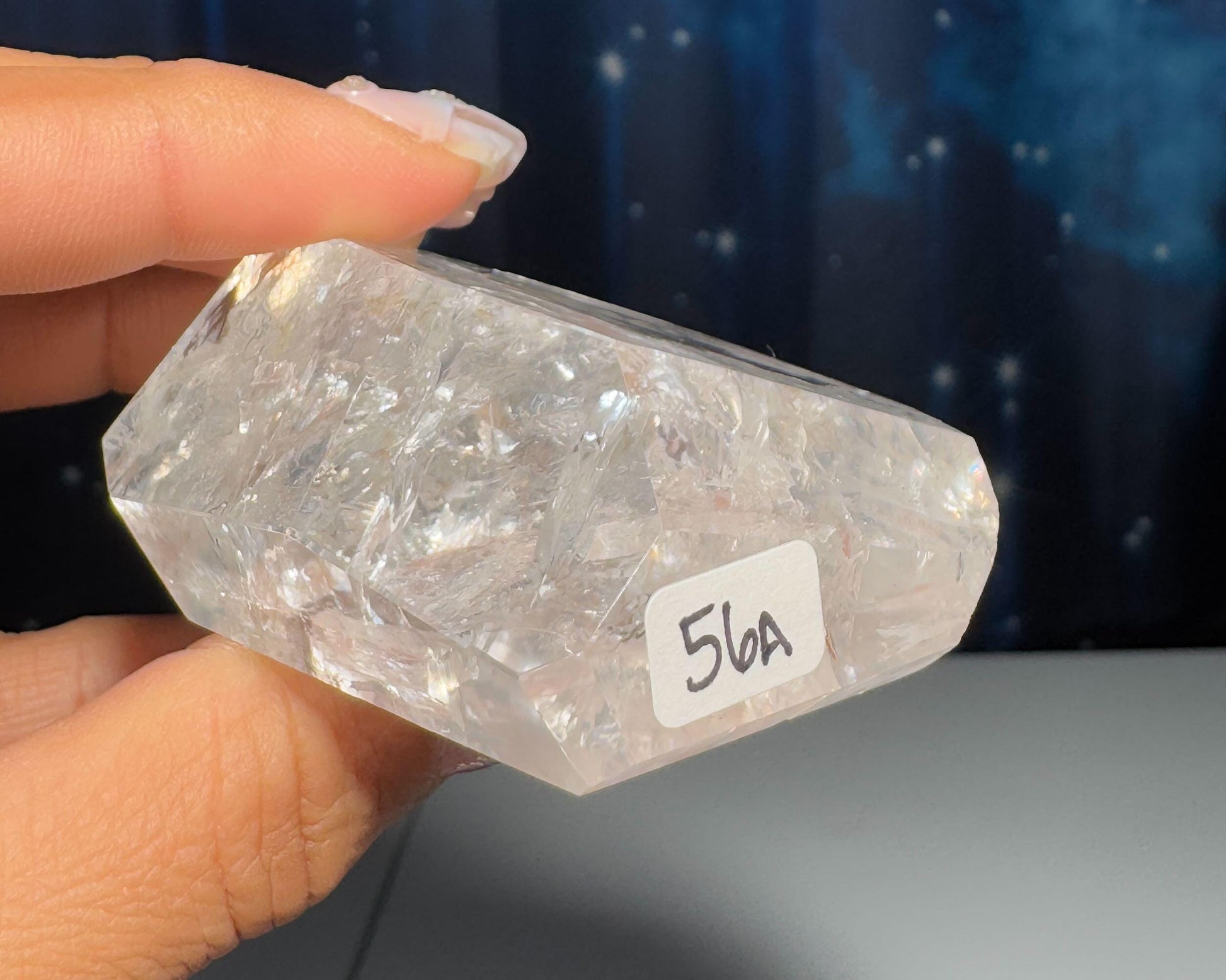 Clear Quartz free form | 2 1/8" long = 128 grams | lots of gorgeous rainbows