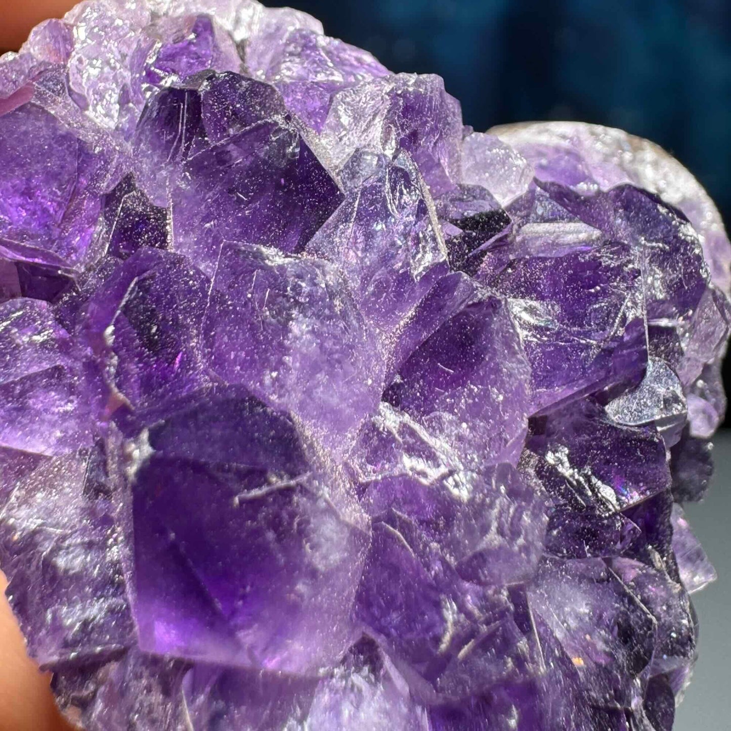 mini Amethyst heart | 1 3/4" wide | 58 grams | self-standing
