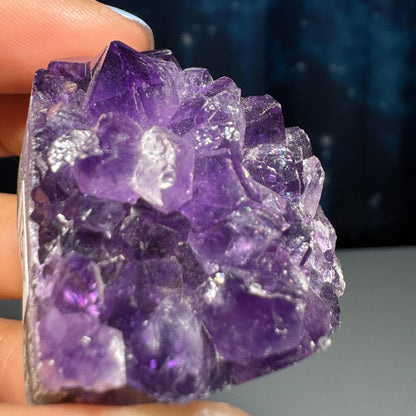 mini Amethyst heart | 1 3/4" wide | 58 grams | self-standing