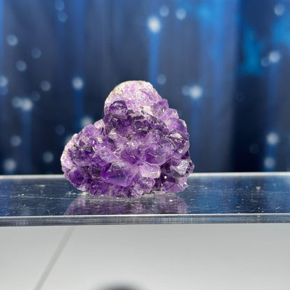 mini Amethyst heart | 1 3/4" wide | 58 grams | self-standing
