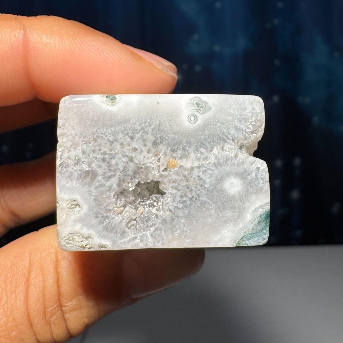 Moss Agate chunk | 2" long | 87 grams | rectangular Moss Agate