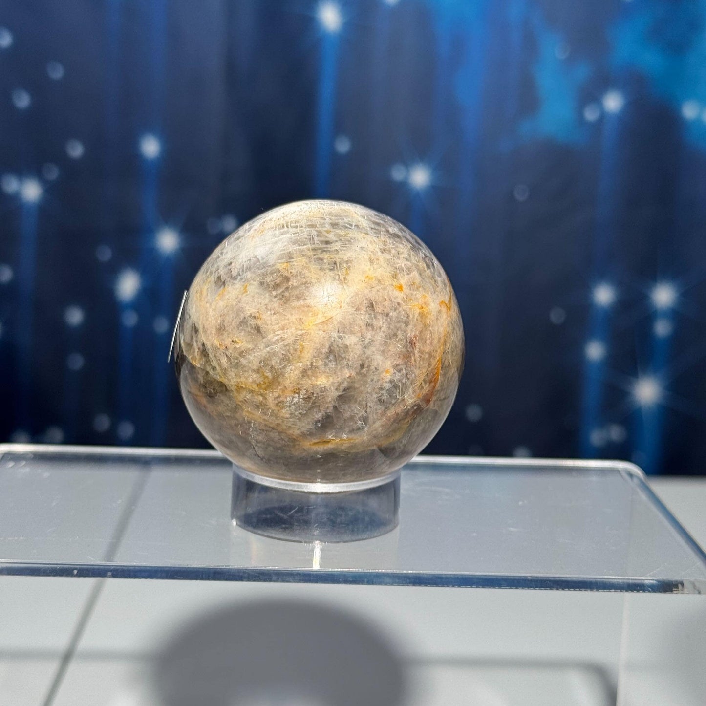 Black Moonstone sphere | 54mm | 215 grams | stand included