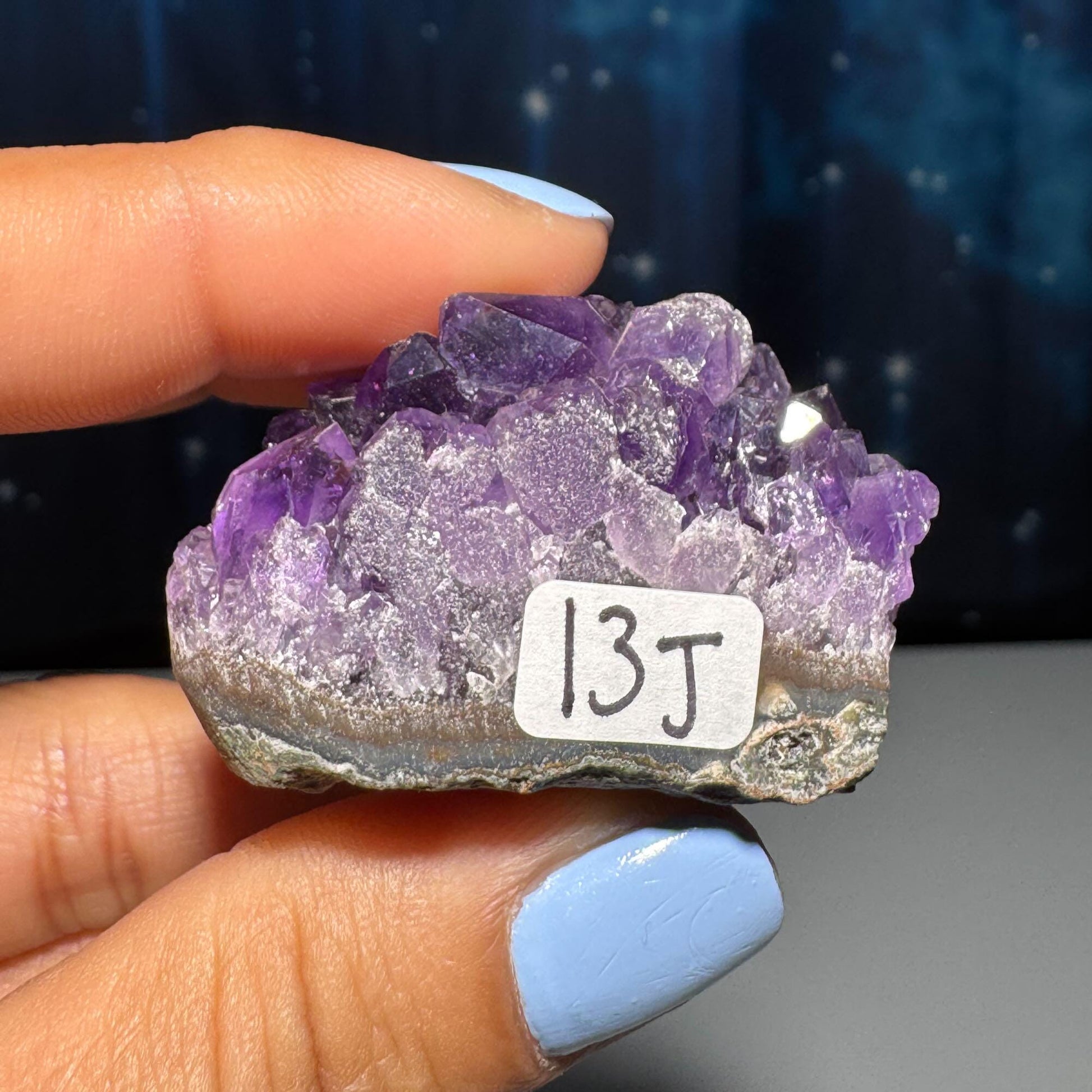 mini Amethyst heart | 1 3/4" wide | 58 grams | self-standing