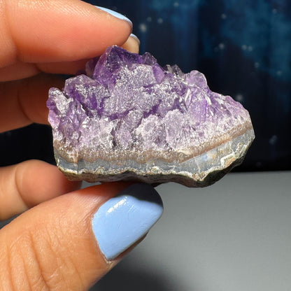 mini Amethyst heart | 1 3/4" wide | 58 grams | self-standing