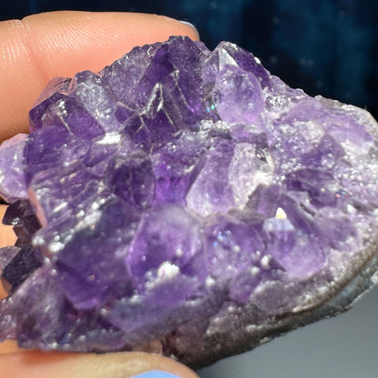 mini Amethyst heart | 1 3/4" wide | 58 grams | self-standing