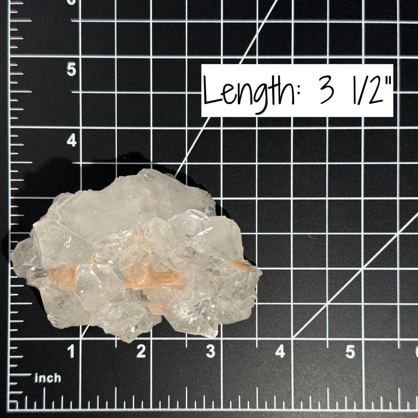 Apophyllite with Stilbite specimen | 113 grams | 3 1/2" long | Tucson find