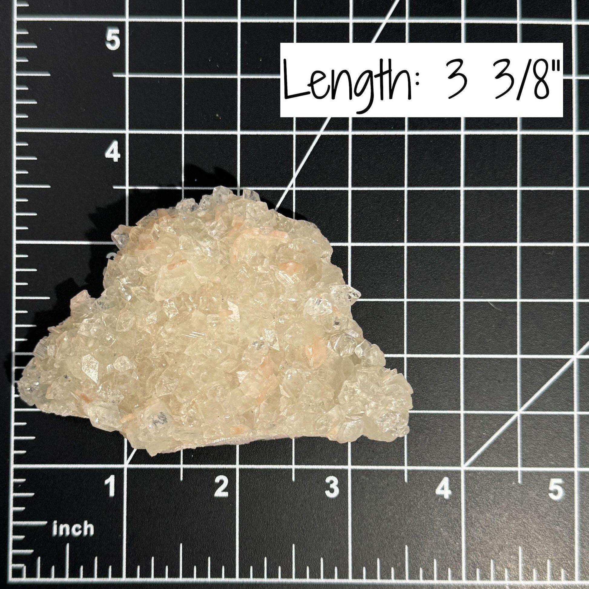 Apophyllite with Stilbite specimen| 79 grams | 3 3/8" long | on Matrix | Tucson find