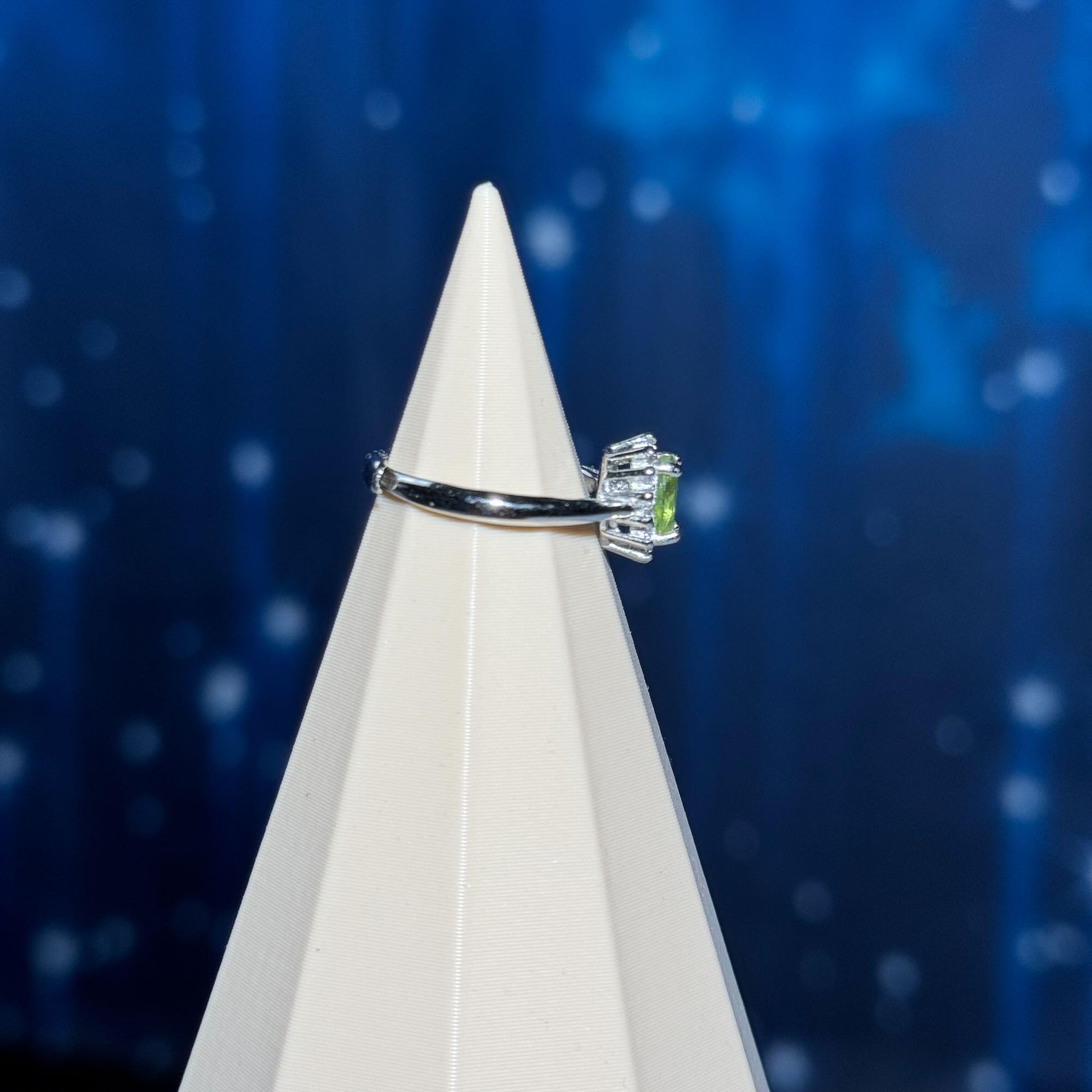 Peridot ring | adjustable | 2 grams | 6.75"