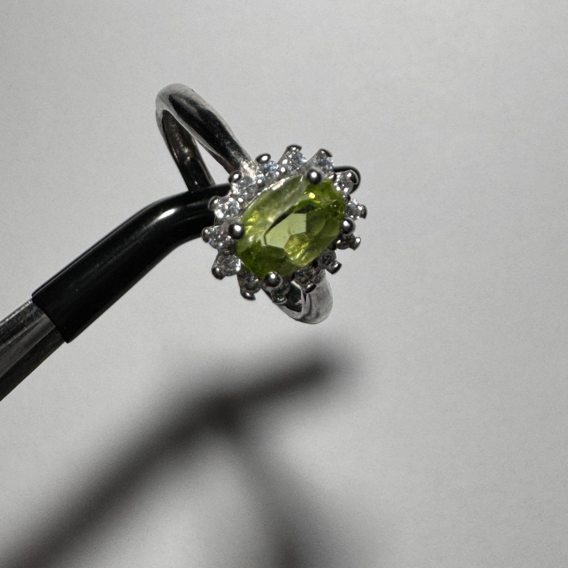 Peridot ring | adjustable | 2 grams | 6.75"
