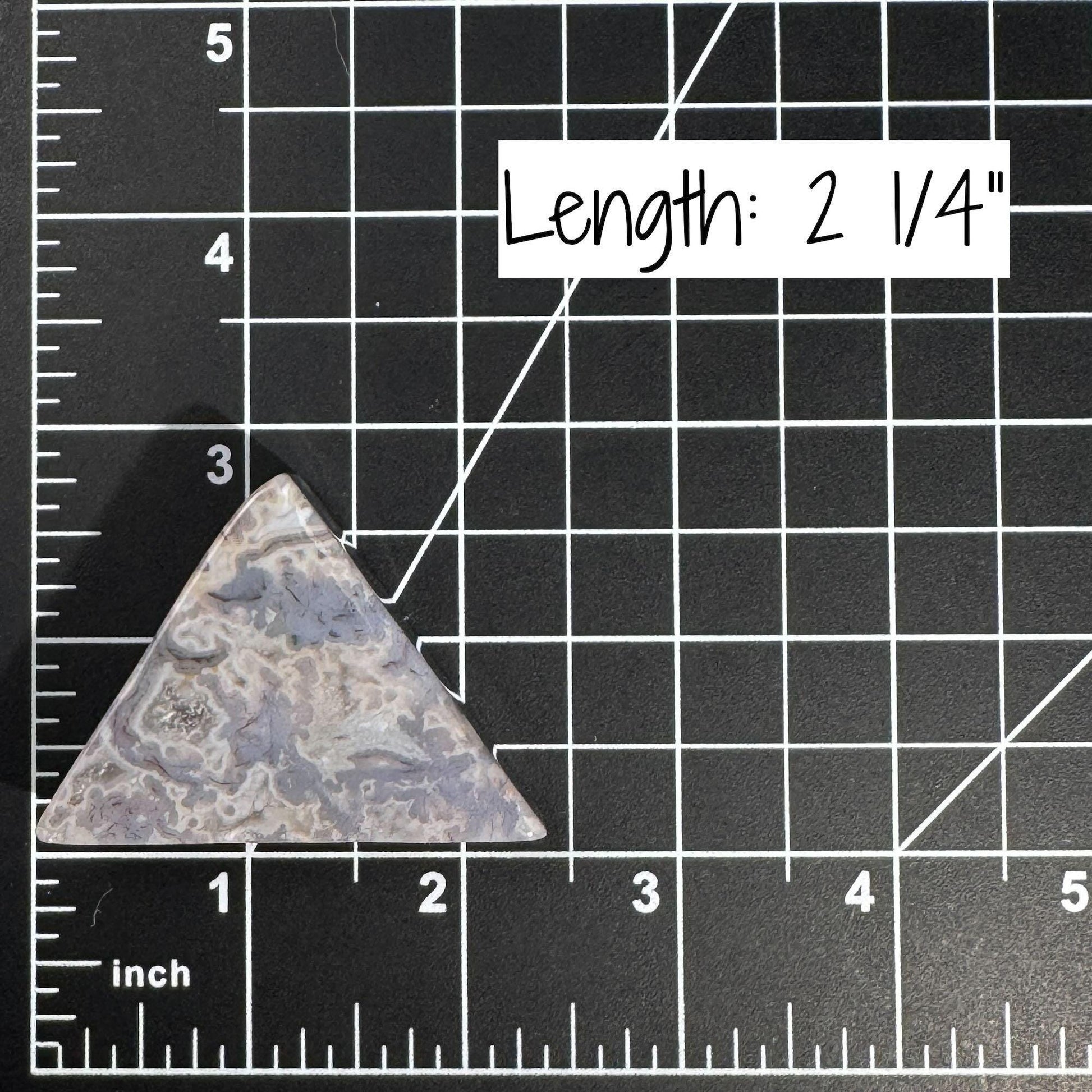 Moss Agate chunk | 2 1/4" long | 53 grams | Moss Agate triangle