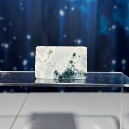 Moss Agate chunk | 2" long | 87 grams | rectangular Moss Agate