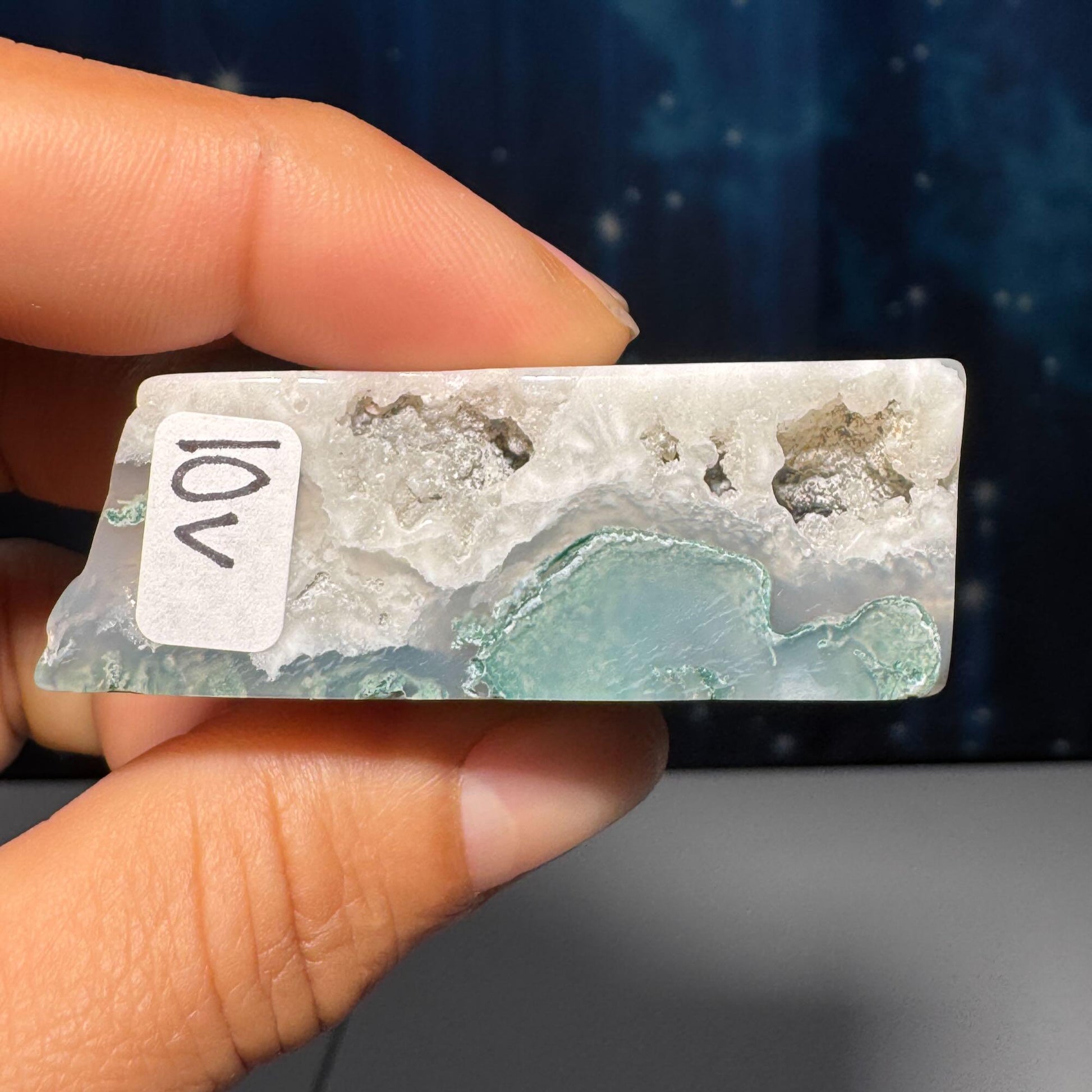 Moss Agate chunk | 2 1/8" long | 53 grams