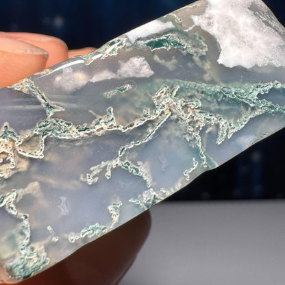 Moss Agate chunk | 2 1/8" long | 53 grams