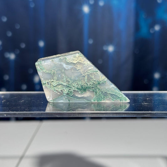 Moss Agate chunk | 2 1/8" long | 53 grams