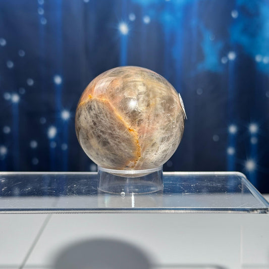 Black Moonstone sphere | 53mm | 207 grams | stand included