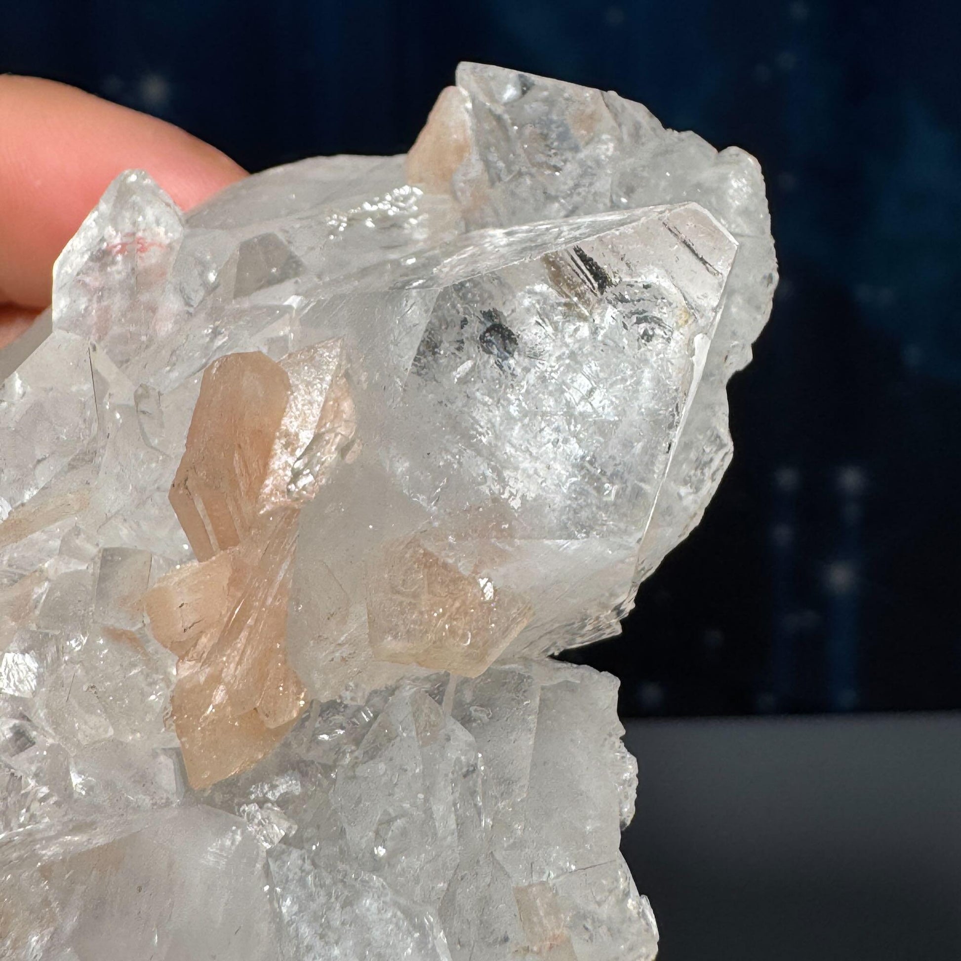 Apophyllite with Stilbite specimen | 113 grams | 3 1/2" long | Tucson find