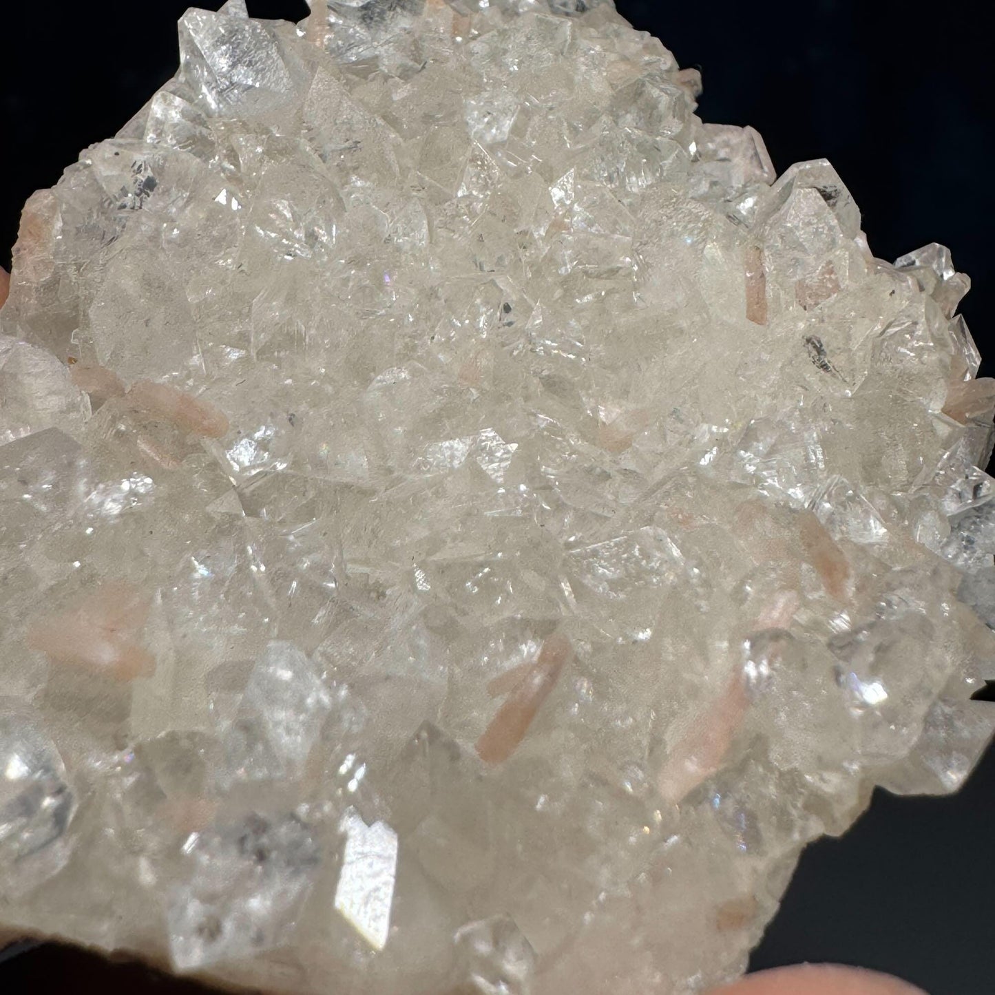 Apophyllite with Stilbite specimen| 79 grams | 3 3/8" long | on Matrix | Tucson find