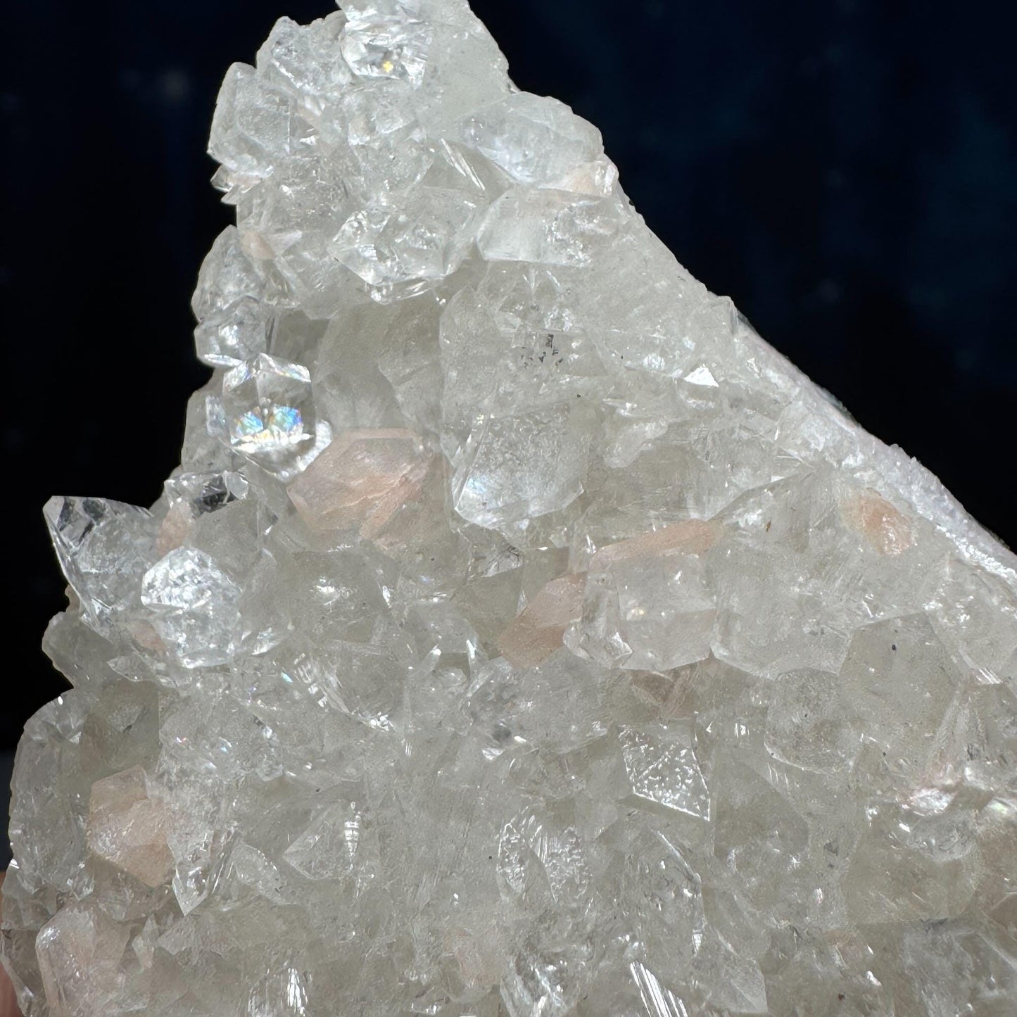 Apophyllite with Stilbite specimen| 79 grams | 3 3/8" long | on Matrix | Tucson find