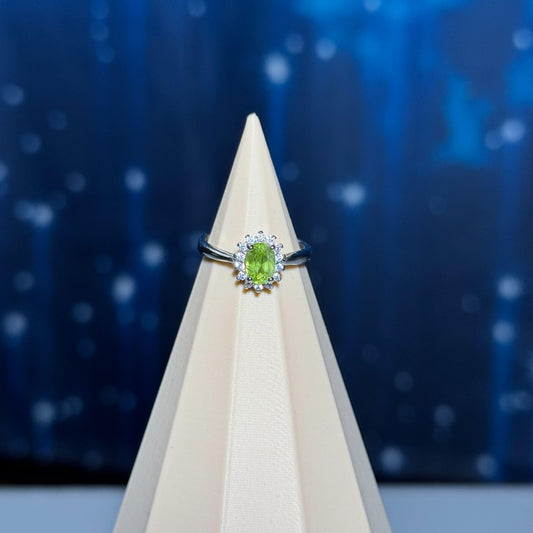 Peridot ring | adjustable | 2 grams | 6.75"