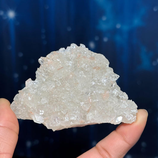 Apophyllite with Stilbite specimen| 79 grams | 3 3/8" long | on Matrix | Tucson find