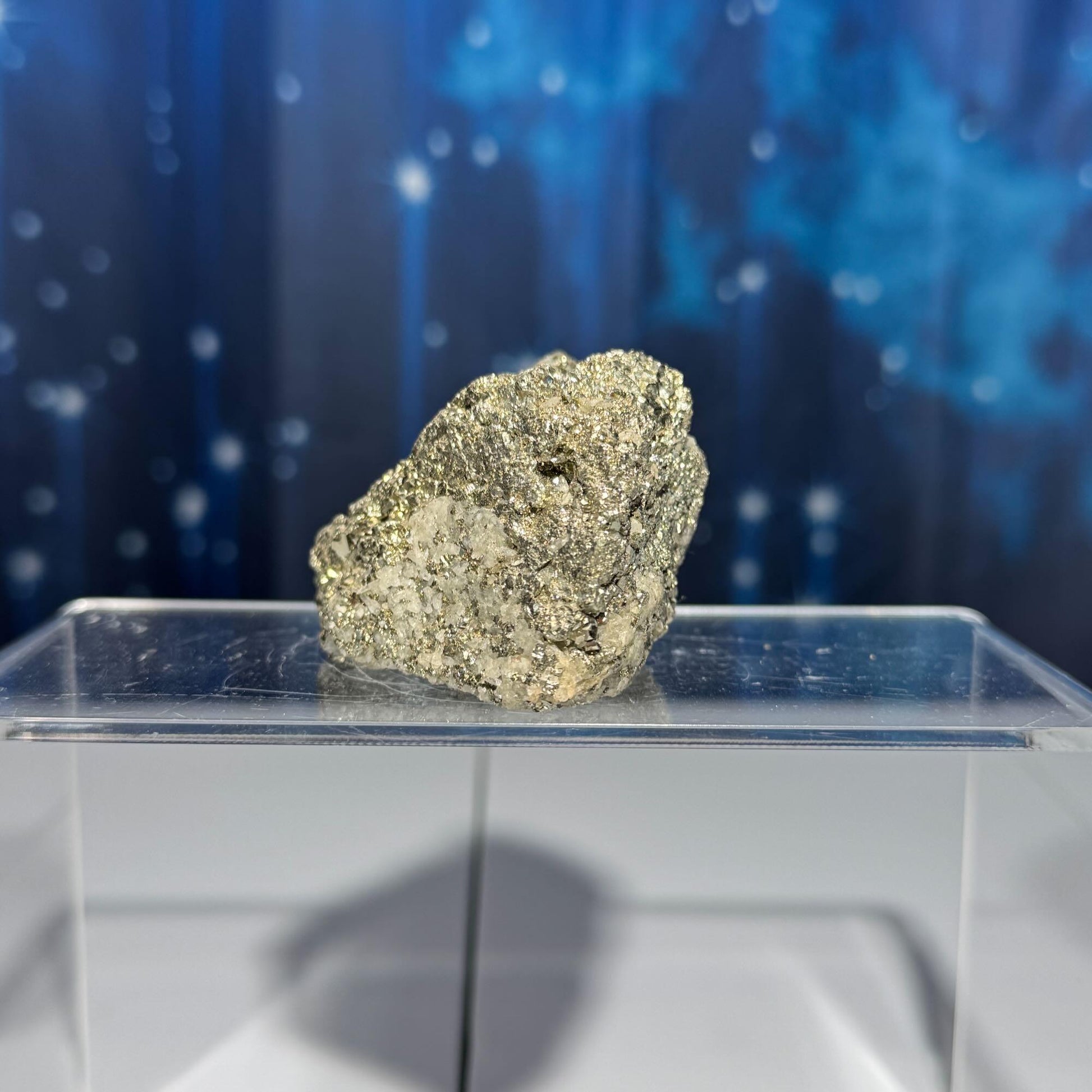 Pyrite with Quartz growth specimen | 2 3/4” long | 272 grams | Pyrite specimen | raw Pyrite | Quartz inclusion