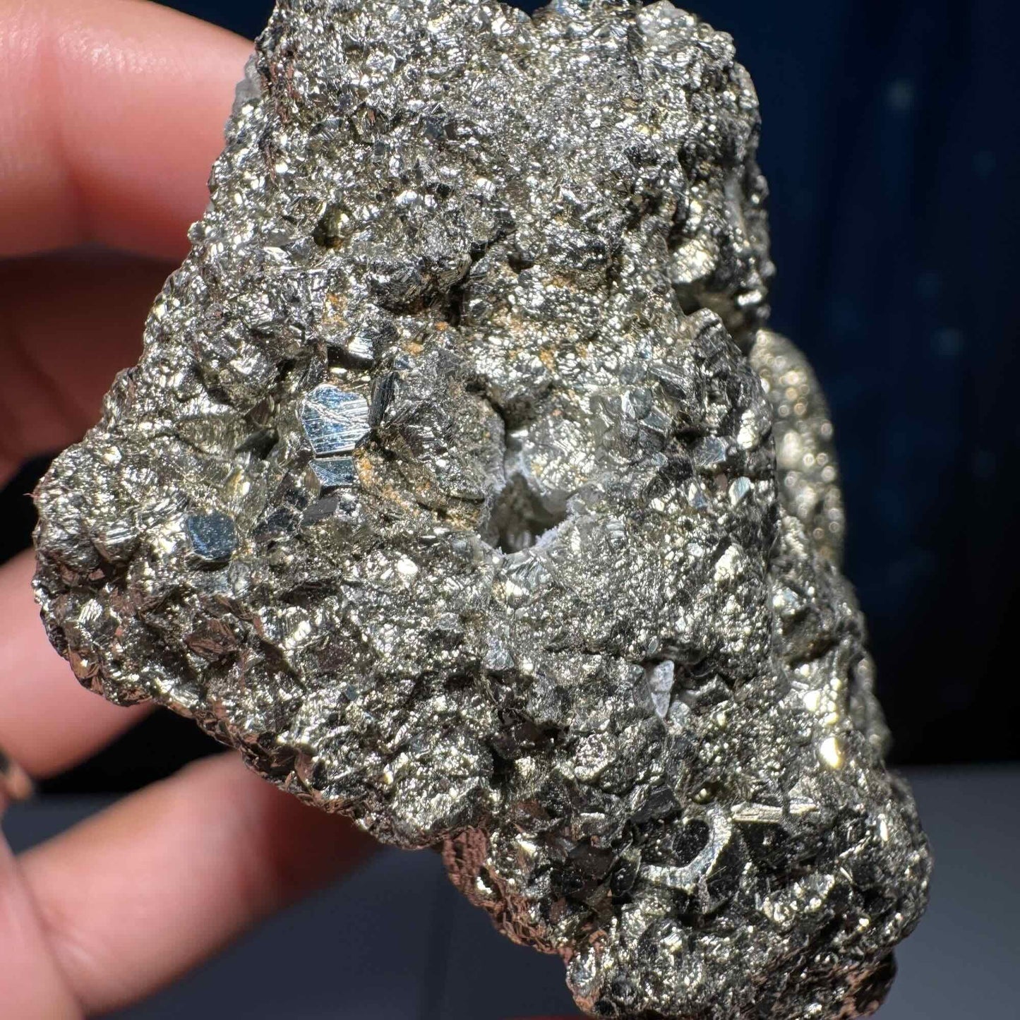 Pyrite with Quartz growth specimen | 2 3/4” long | 272 grams | Pyrite specimen | raw Pyrite | Quartz inclusion