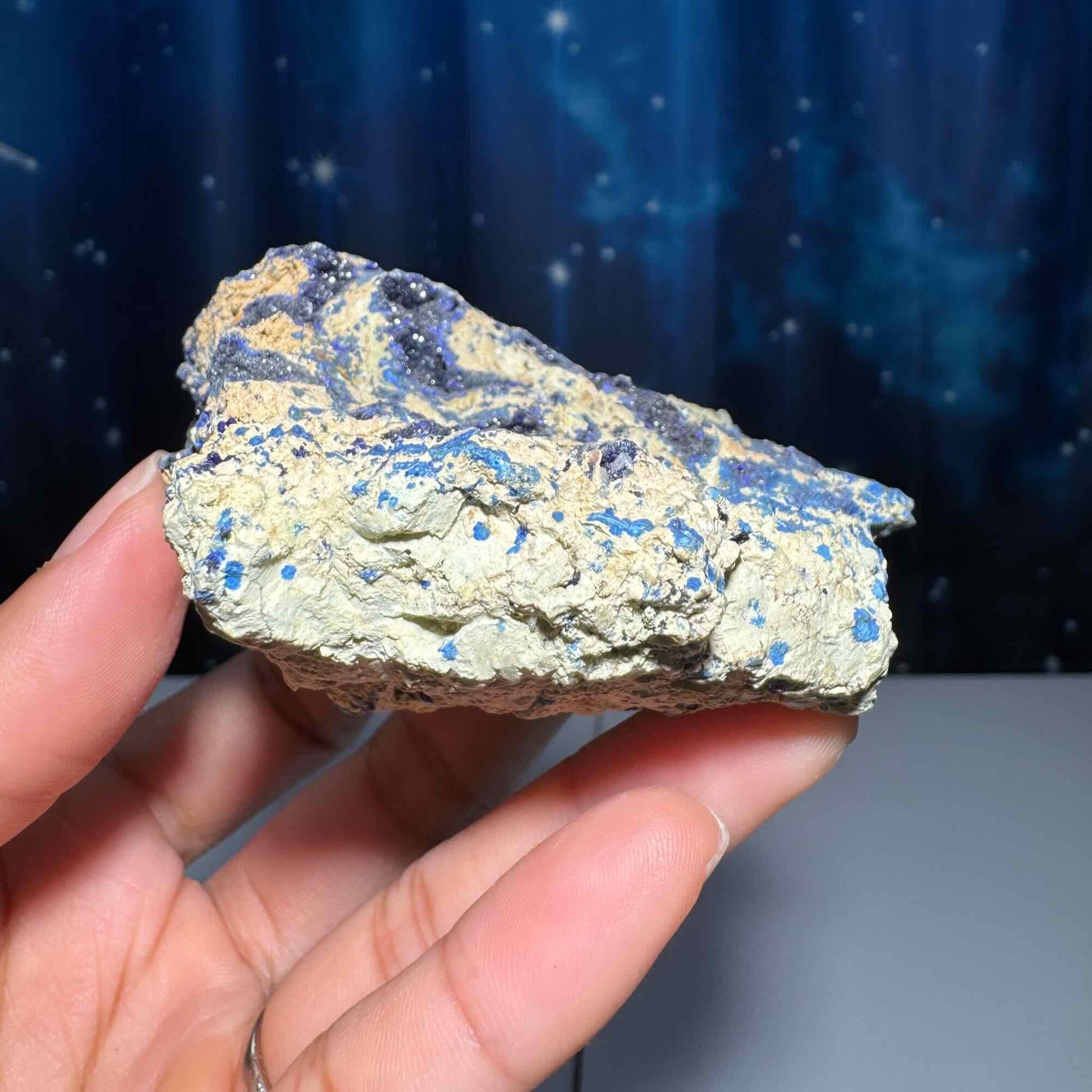 Azurite specimen | 3 1/4" long | 167 grams | with a soft matrix