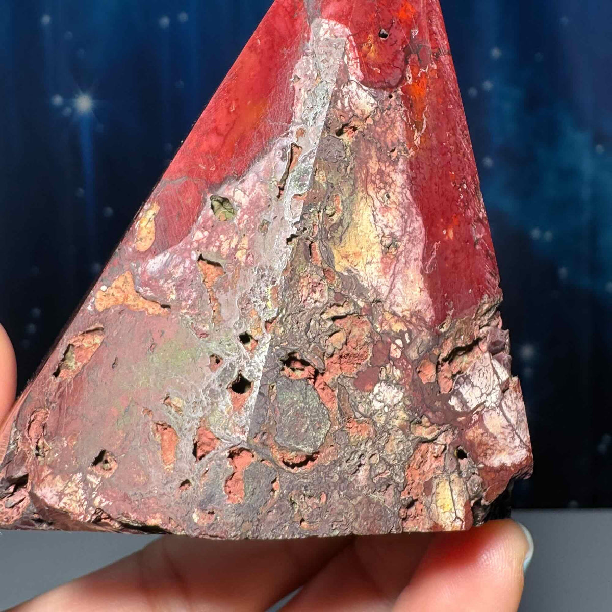 Mookaite Jasper cone | 2 7/8” tall | 196 grams | Mookaite point
