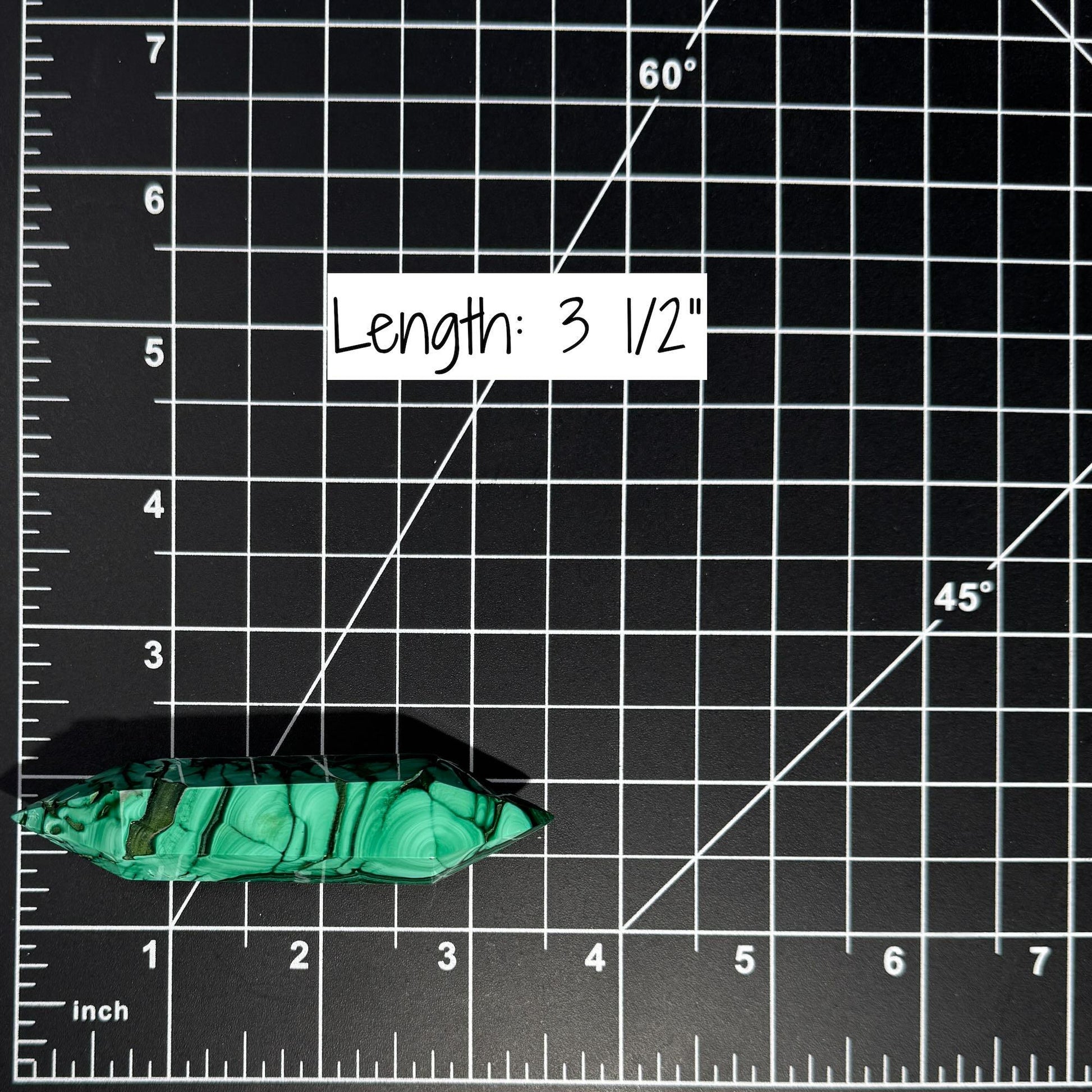 Malachite DT | 3 1/2" long | 74 grams | genuine Malachite | natural Malachite