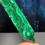 Malachite DT | 4 1/4" long | 79 grams | genuine Malachite | natural Malachite | Damage Discount