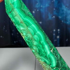 Malachite DT | 4 1/4" long | 79 grams | genuine Malachite | natural Malachite | Damage Discount