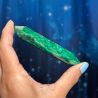 Malachite DT | 4 1/4" long | 79 grams | genuine Malachite | natural Malachite | Damage Discount